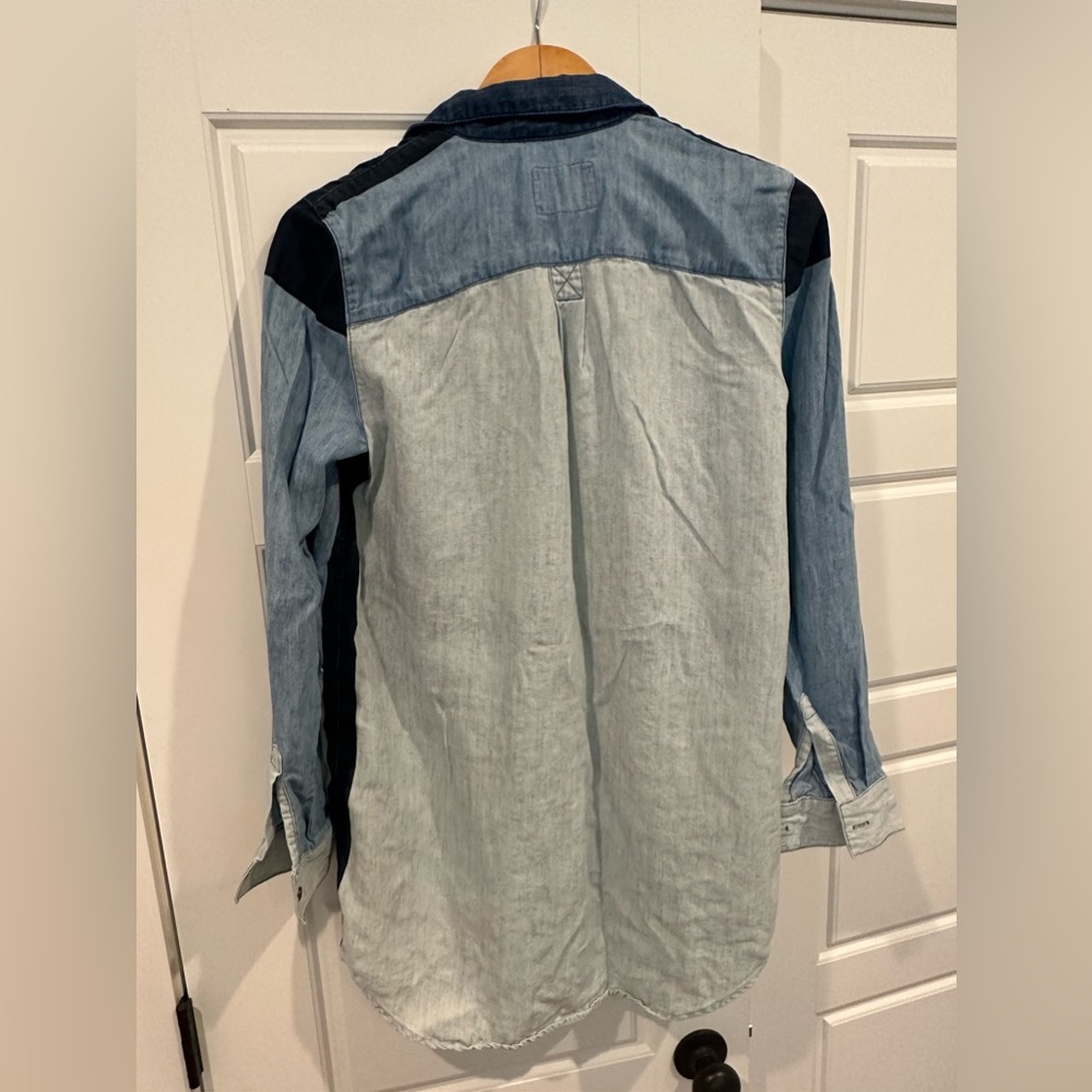 Rails Denim patchwork button down - Picture 4 of 6